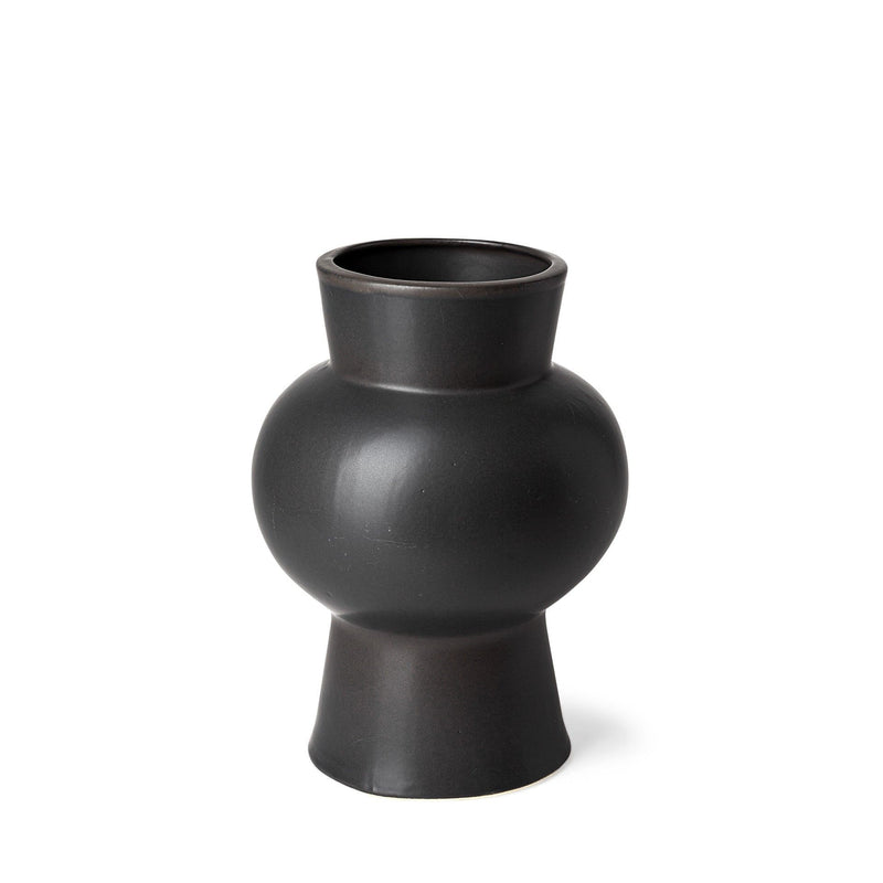 Abstract Cylinder Table Vase (397543) - Black