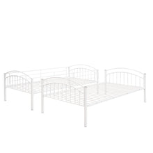 Load image into Gallery viewer, Twin Over Twin Metal Bunk Bed,Divided into Two Beds(White){OLD SKU:MF280424AAK}
