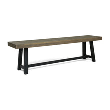 Load image into Gallery viewer, Cloud - Outdoor Bench With Acacia Wood Frame And Slat Panel Design
