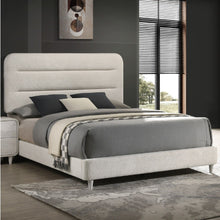 Load image into Gallery viewer, Upholstered Panel Bed, Sleek Lines
