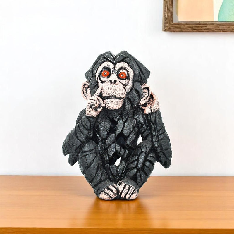 Monkey Tabletop Sculpture - Brown / Pink / Red