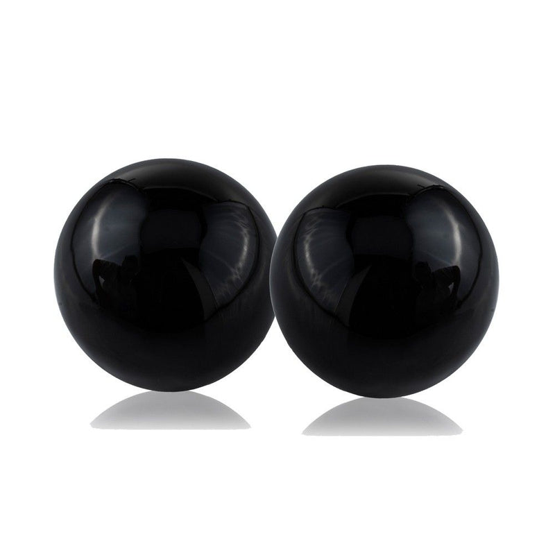 Decorative Orb Tabletop Sculptures (Set of 2) - Black