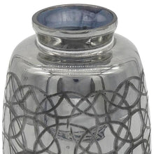 Load image into Gallery viewer, Geometric Etched Table Vase - Dark Gray
