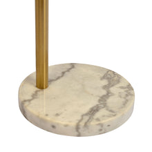 Load image into Gallery viewer, Oasis - Long Arm Gold Adjustable Floor Lamp With Round Marble Base - Gold / White Marble
