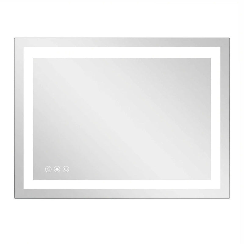 35" Frameless Accent Mirror - White