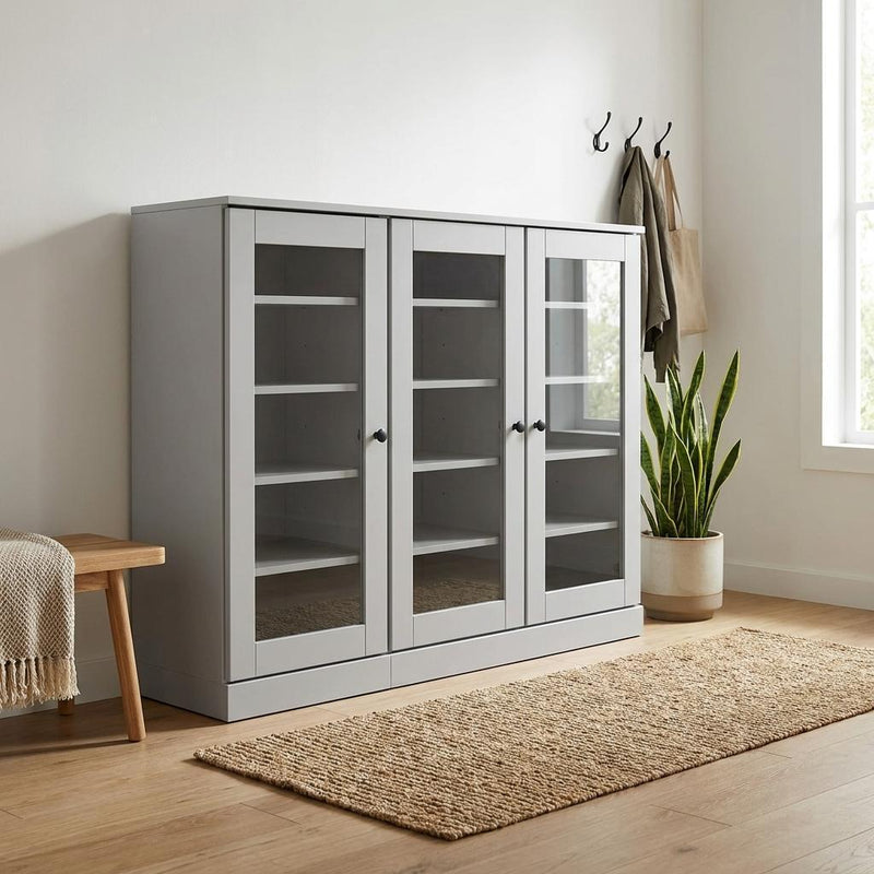 Solid Woodshoe Storage Cabinet (756017) - White