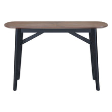Load image into Gallery viewer, Solid Wood Oval Console Table - Espresso / Black
