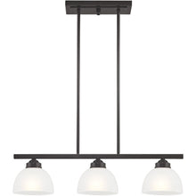 Load image into Gallery viewer, 14'' Three-Light Dimmable Chandelier With Shades - Bronze
