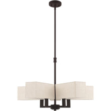 Load image into Gallery viewer, 21'' Five-Light Dimmable Chandelier With Shades - Bronze
