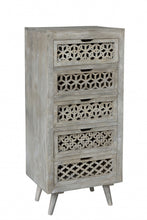 Load image into Gallery viewer, Solid Wood Five Drawer Standard Chest - Gray
