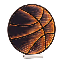 Load image into Gallery viewer, Basketball Tabletop Sign With LED - Black / Orange
