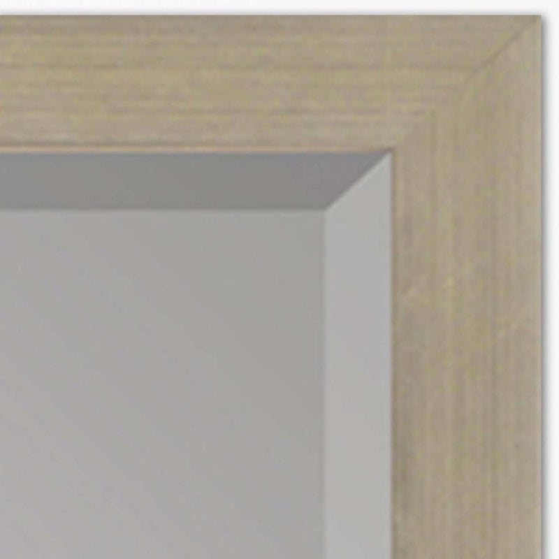 31'' Wood Accent Mirror - Silver
