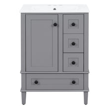 Load image into Gallery viewer, Bathroom Vanity With Integrated Basin, Soft Close Drawers, Door Mounted Double Layer Shelf

