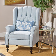 Load image into Gallery viewer, Armchair Recliner With Pushback Mechanism And Wingback Design
