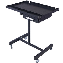 Load image into Gallery viewer, Adjustable Tear Down Work Table With Drawer For Garages, Repair Shops, And Diy, Portable, (4) 2.5" Swivel Casters, 220 Pound Capacity, Rubber Corners, Heavy Duty Steel
