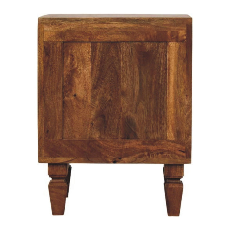22" Two Drawer Nightstand Wood - Brown