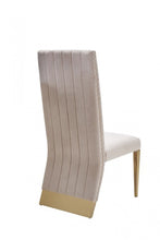Load image into Gallery viewer, Tufted And Upholstered Velvet Dining Side Chairs (Set of 2) - Beige
