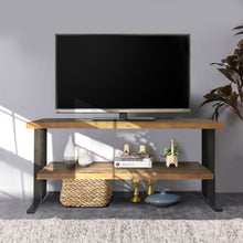 Load image into Gallery viewer, Media Console Table With One Shelf To Your Home Decor - Natural / Black
