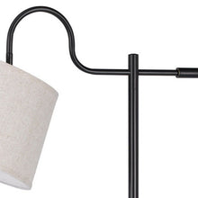Load image into Gallery viewer, Adjustable Traditional Shaped Floor Lamp With Gray Square Shade - Bronze
