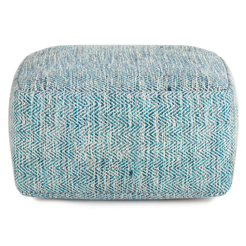 Pouf Ottoman Cotton - Blue