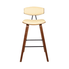 Load image into Gallery viewer, Iron Low Back Bar Height Bar Chair - Cream And Brown
