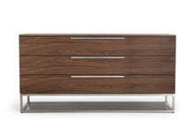 Load image into Gallery viewer, Manufactured Wood Three Drawer Dresser - Black Charcoal

