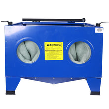 Load image into Gallery viewer, Bench Top Portable Sand Blaster Cabinet Kit 25 Gallon With 80 Psi Capacity - Blue
