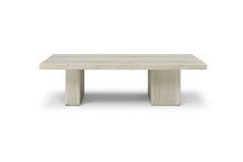 Load image into Gallery viewer, Marble Double Pedestal Coffee Table - Beige
