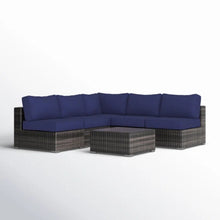 Load image into Gallery viewer, Seating Set With Cushions Handcrafted Wicker Design
