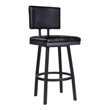 Load image into Gallery viewer, 39.5" Swivel Counter Height Bar Chair - Black
