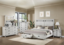 Load image into Gallery viewer, Loretta Modern Style Queen Bed Made with Wood in Antique White
