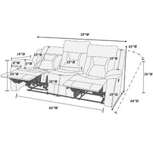Load image into Gallery viewer, Modern Reclining Sofa With Pillow Arms And Headrest
