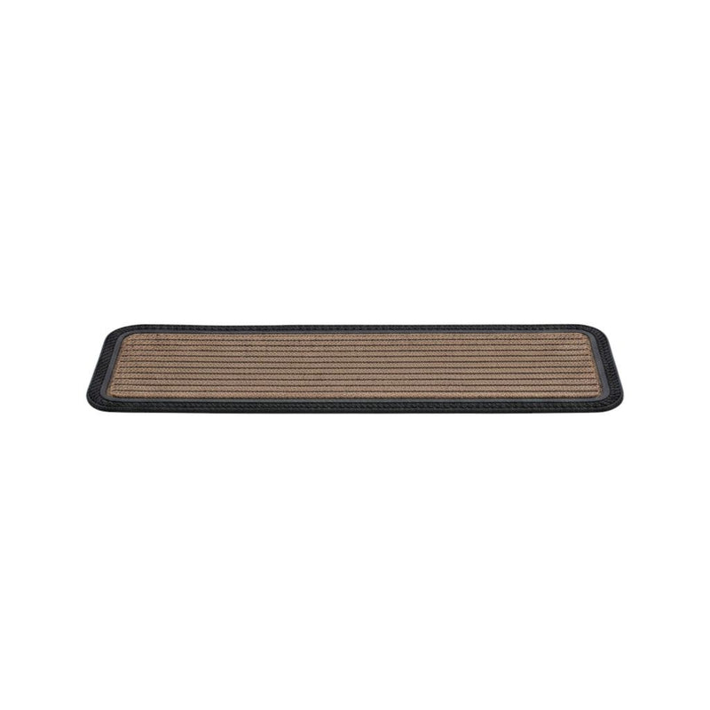 Polypropylene And Rubber Stair Treads (Set of 6) - Black / Natural