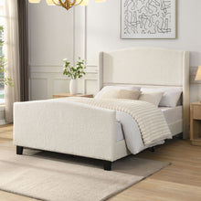 Load image into Gallery viewer, Platform Bed Frame With Tall Headboard And High Footboard
