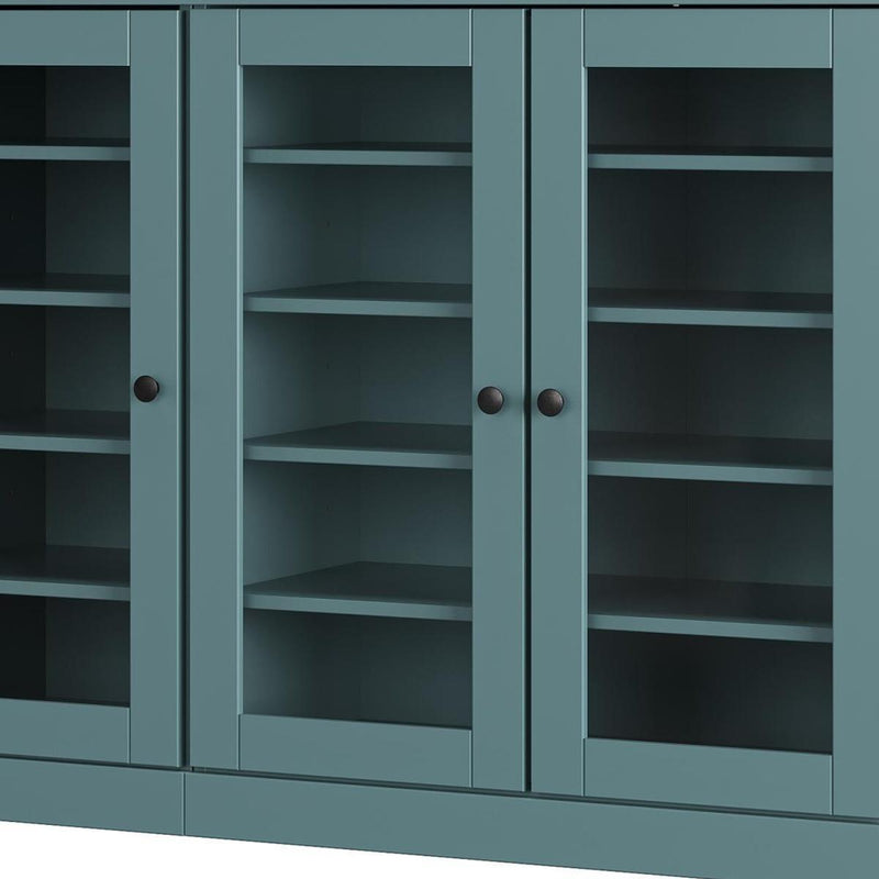 Solid Woodshoe Storage Cabinet (756023) - Aqua