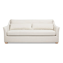 Load image into Gallery viewer, Ada - Flared Arm Contemporary Sofa With Lumbar Pillows - Flax White
