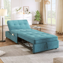 Load image into Gallery viewer, 4 In 1 Sofa Bed, Chair Bed, Multi-Function Folding Ottoman Bed With Storage Pocket And USB Port For Small Room Apartment, Living Room, Bedroom, Hallway
