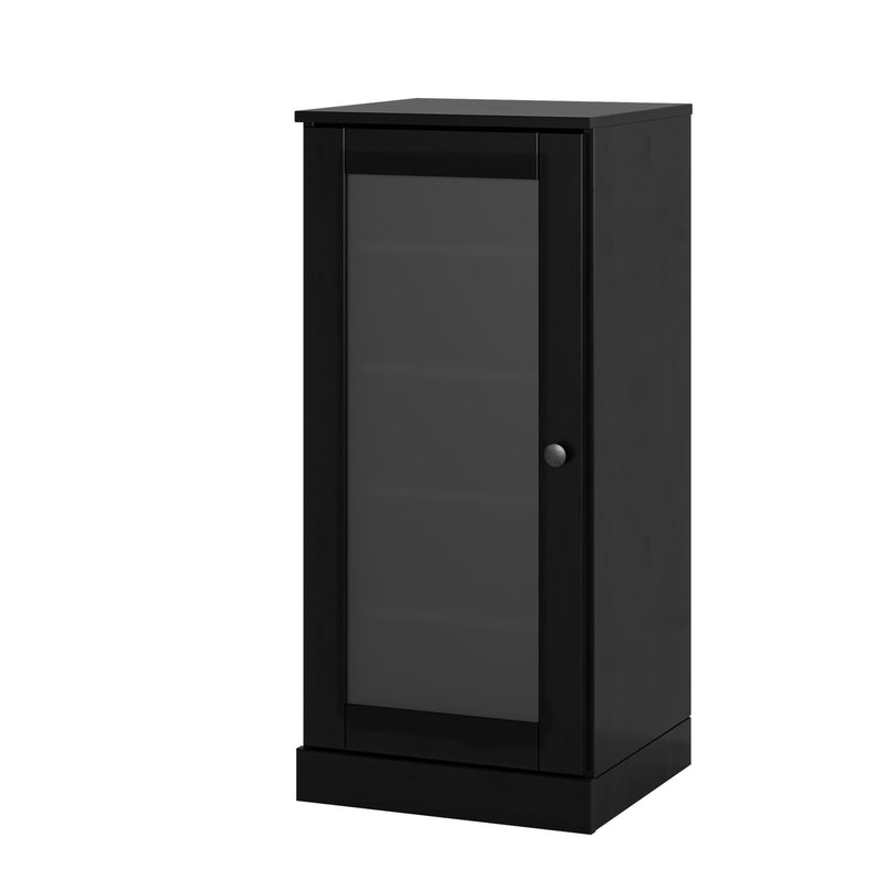 Ten Pair Solid Woodshoe Storage Cabinet (752262) - Black