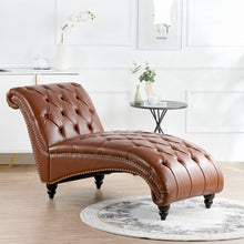 Load image into Gallery viewer, Tufted Armless Chaise Lounge
