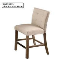 Load image into Gallery viewer, Upholstered Counter Dining Chair (Set of 2) - Light Gray
