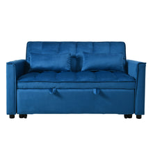 Load image into Gallery viewer, 3 In 1 Pull Out Couch Convertible Sofa Bed With Reclining Backrest
