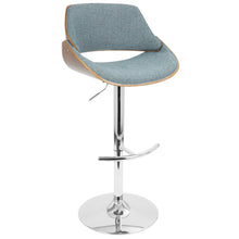 Load image into Gallery viewer, Fabrizzi - Mid Century Modern Adjustable Barstool With Swivel With Rounded T Footrest (Set of 3)
