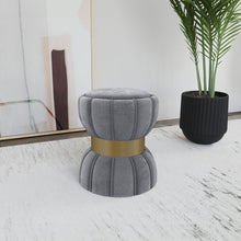 Load image into Gallery viewer, Inez - Round Upholstered Ottoman
