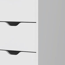 Load image into Gallery viewer, Manufactured Wood Five Drawer Narrow Dresser - White
