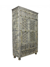 Load image into Gallery viewer, Solid Wood Three Drawer Gentleman'S Chest - Aged Gray
