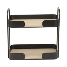 Load image into Gallery viewer, Two Tier Etagere Bookcase - Brown
