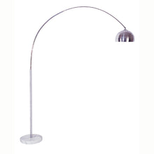 Load image into Gallery viewer, Metal Arched Floor Lamp - Silver White
