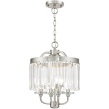 Load image into Gallery viewer, 18'' Four-Light Dimmable Chandelier With Shades - Nickel
