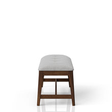 Load image into Gallery viewer, Backless Upholstered Dining Bench Mid Century Seating - Beige
