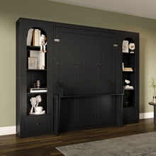 Load image into Gallery viewer, French Style Murphy Platform Bed With Shelf, Side Cabinets, Drawers And LED
